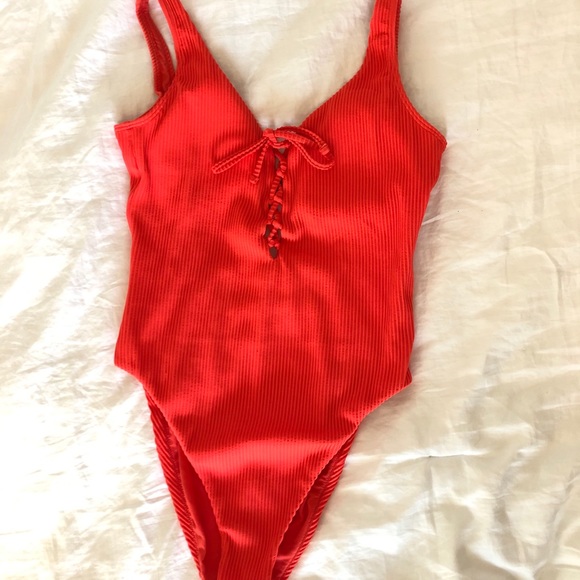 Red Hollister one piece - Picture 1 of 3
